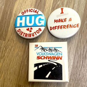 Rare Volkswagen Schwinn bike trading pin collectible memorabilia cars man cave